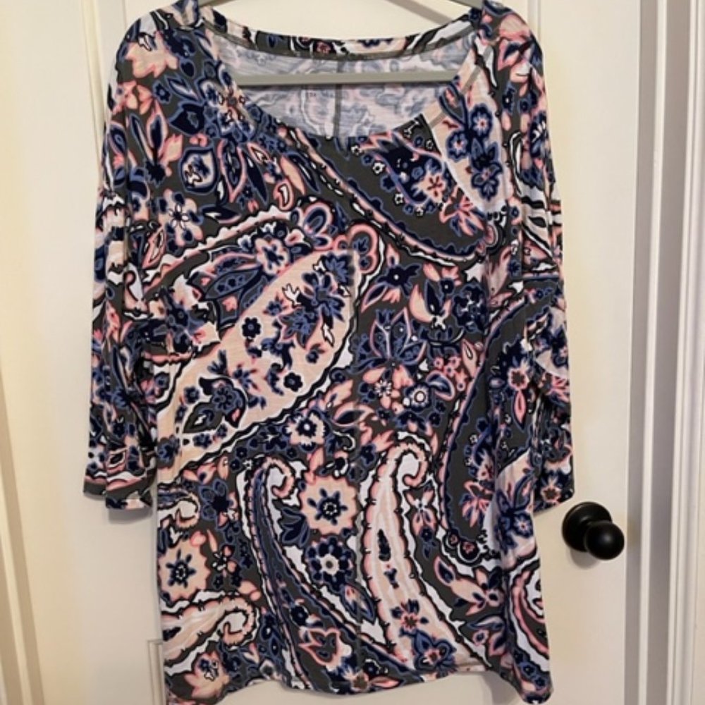 Talbots Tunic-Length Tee, 3X